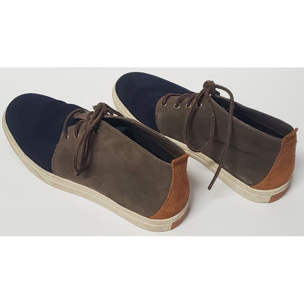 Timberland Boots Suede Chukka Cupsole MN SZ 9 A12G4 Cool Tri Color Suede Blu/Tan